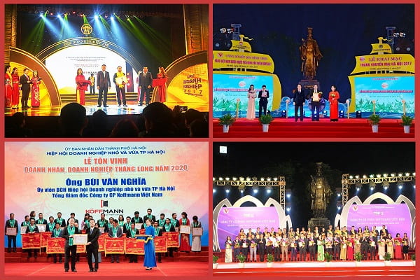 giải thưởng cửa thép vân gỗ koffmann đạt được