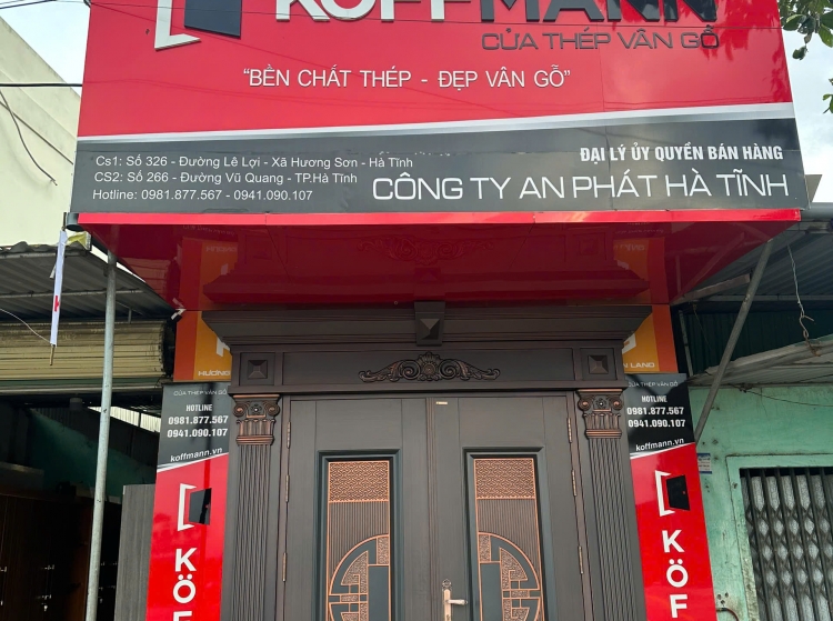 Báo Giá Cửa Thép Vân Gỗ 2026 - An Phát Group Hà Tĩnh