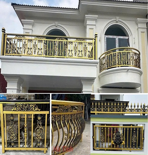 Lan Can Inox Màu Nhôm Đúc - An Phát 15