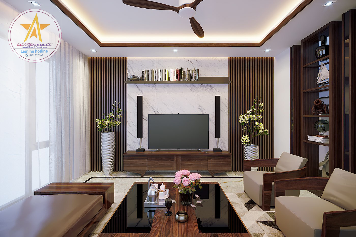 Nội thất phòng khách hiện đại