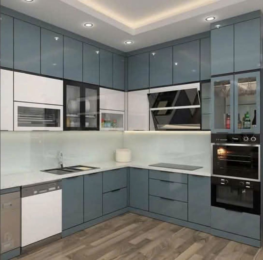 Tủ Bếp Inox Module Cánh Kính - An Phát 05