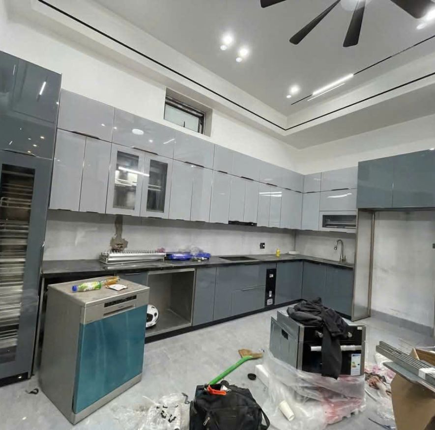 Tủ Bếp Inox Module Cánh Kính - An Phát 21