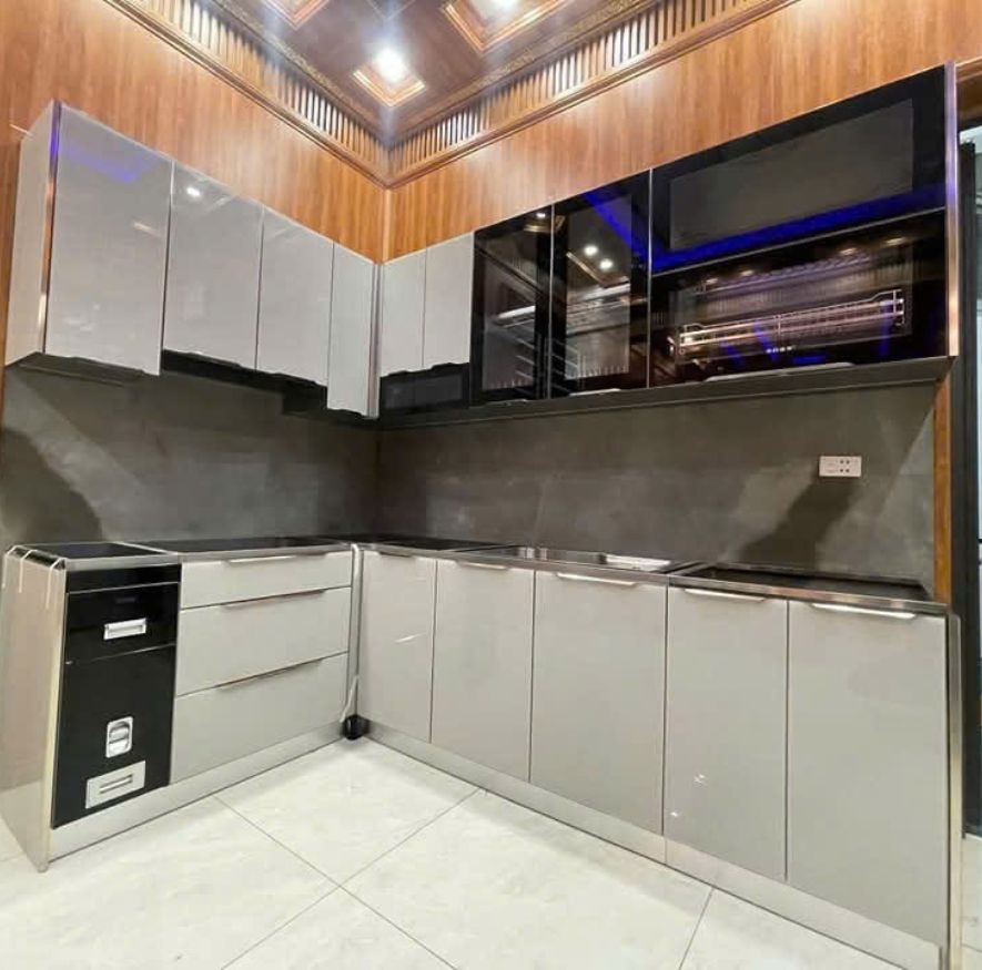 Tủ Bếp Inox Module Cánh Kính - An Phát 06