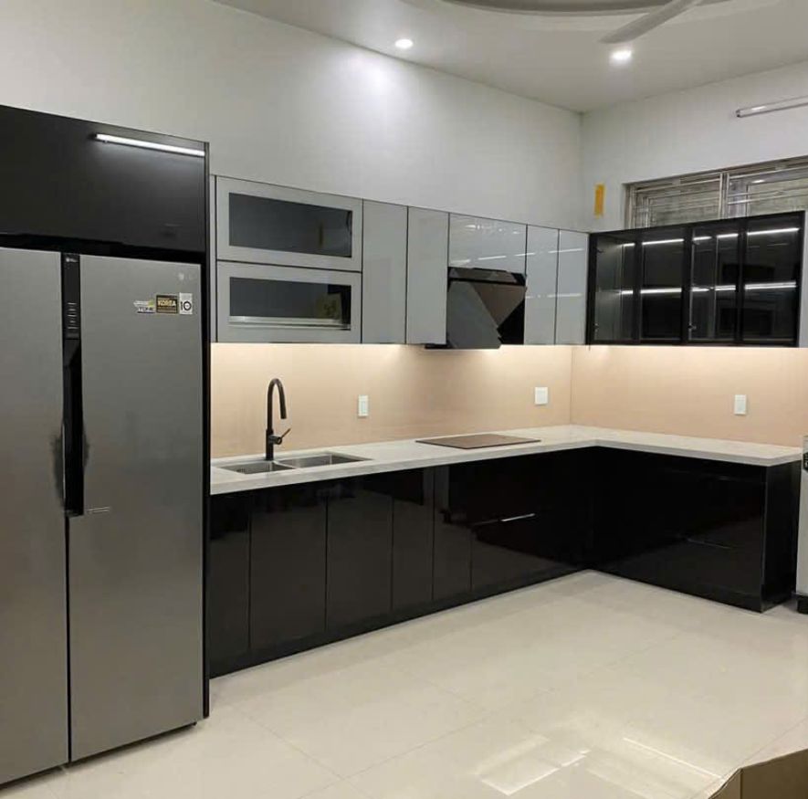 Tủ Bếp Inox Module Cánh Kính - An Phát 27