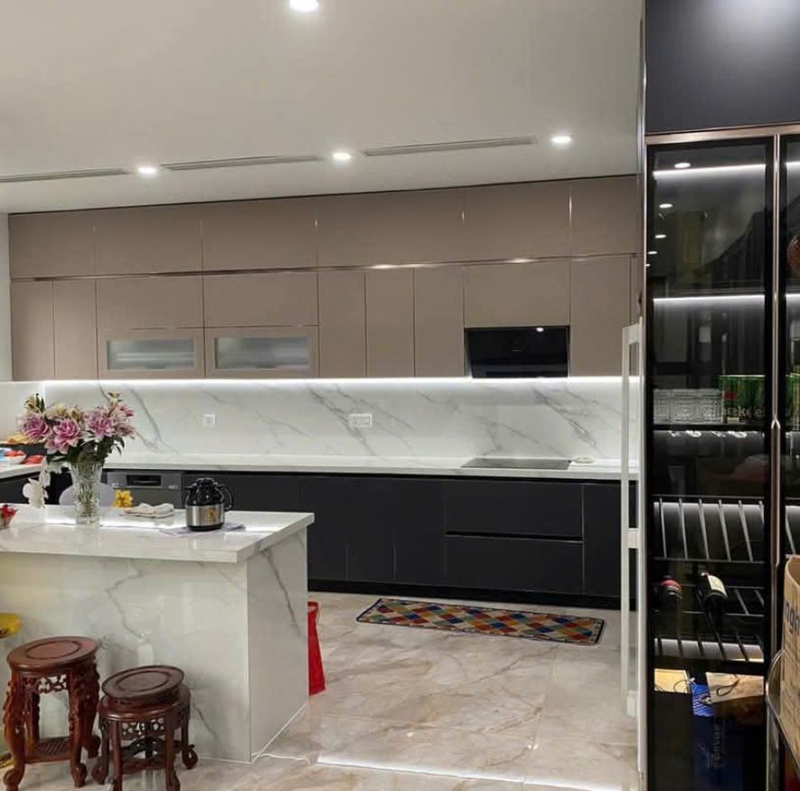 Tủ Bếp Inox Module Cánh Kính - An Phát 28