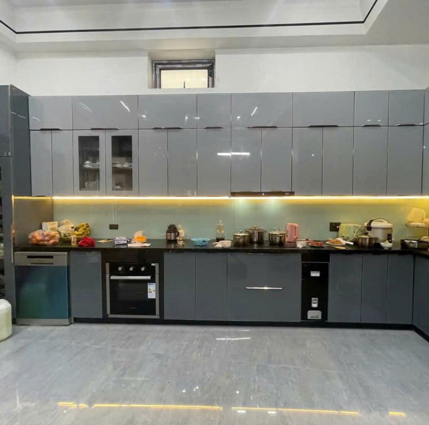 Tủ Bếp Inox Module Cánh Kính - An Phát 32