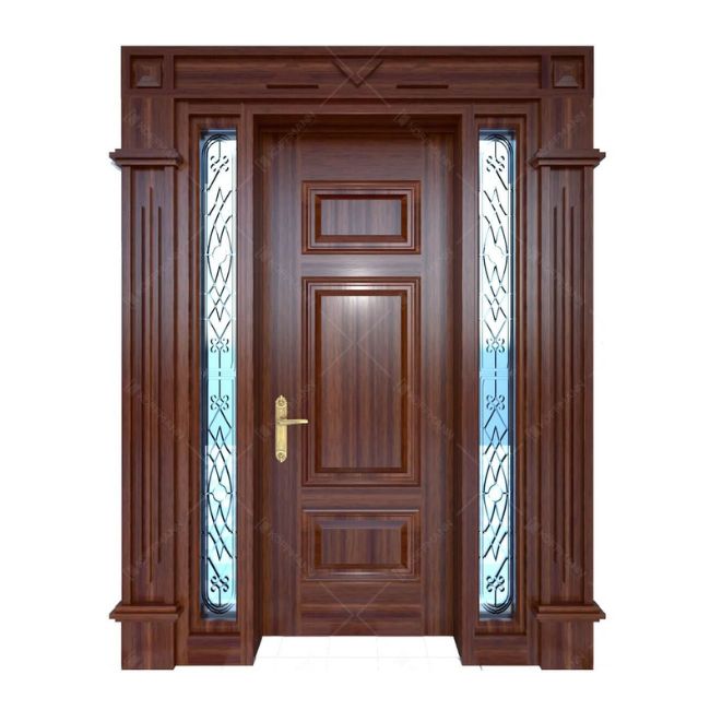 Cửa thép vân gỗ Luxury KL-1.03-K