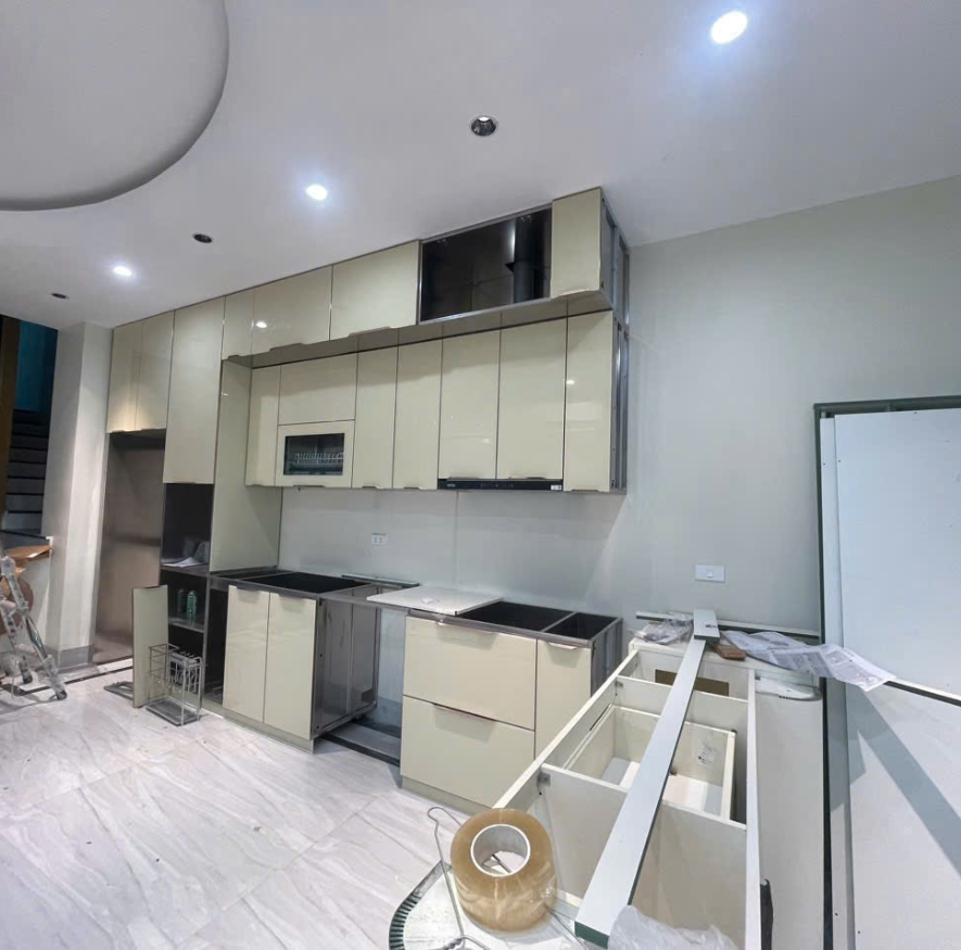 Tủ Bếp Inox Module Cánh Kính - An Phát 25