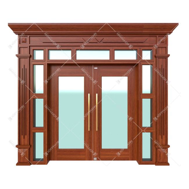 Cửa thép vân gỗ Luxury KLT-3VK