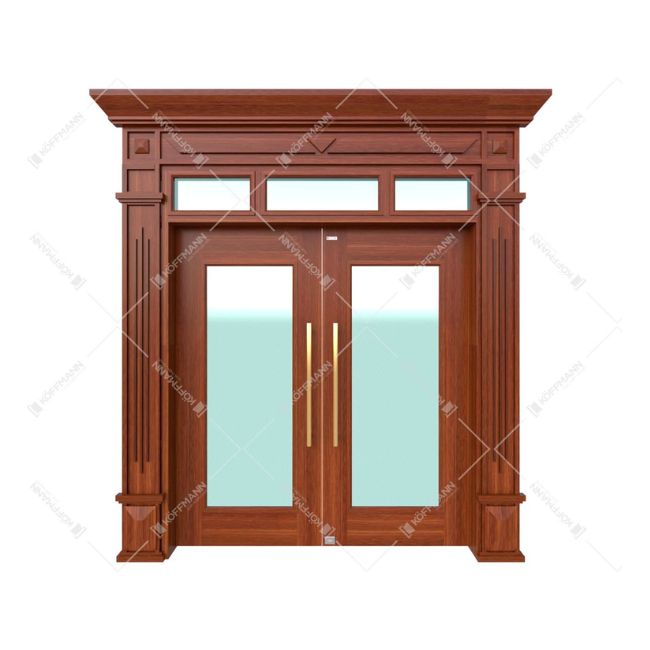 Cửa thép vân gỗ Luxury KLT-1VK