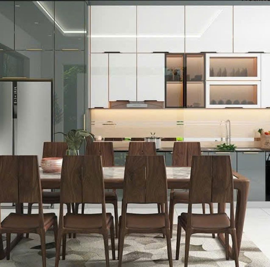 Tủ Bếp Inox Module Cánh Kính - An Phát 11