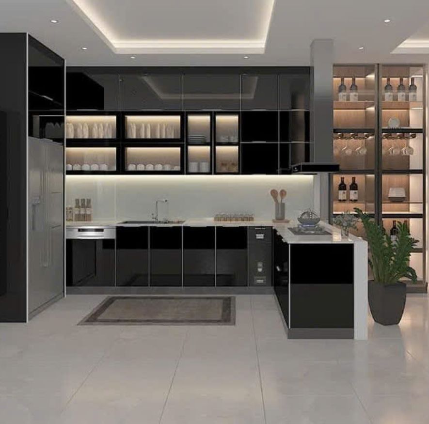 Tủ Bếp Inox Module Cánh Kính - An Phát 13