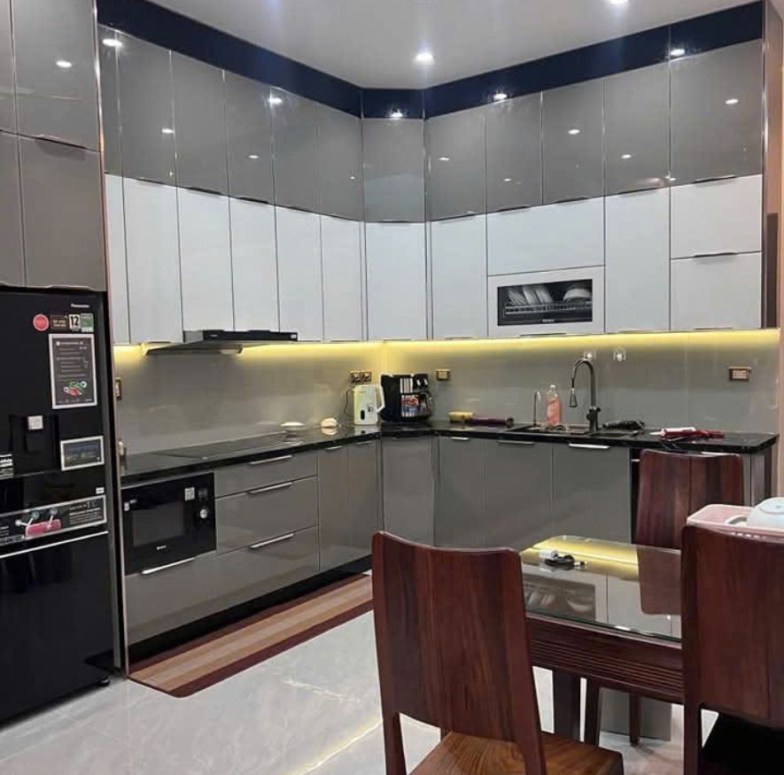 Tủ Bếp Inox Module Cánh Kính - An Phát 04