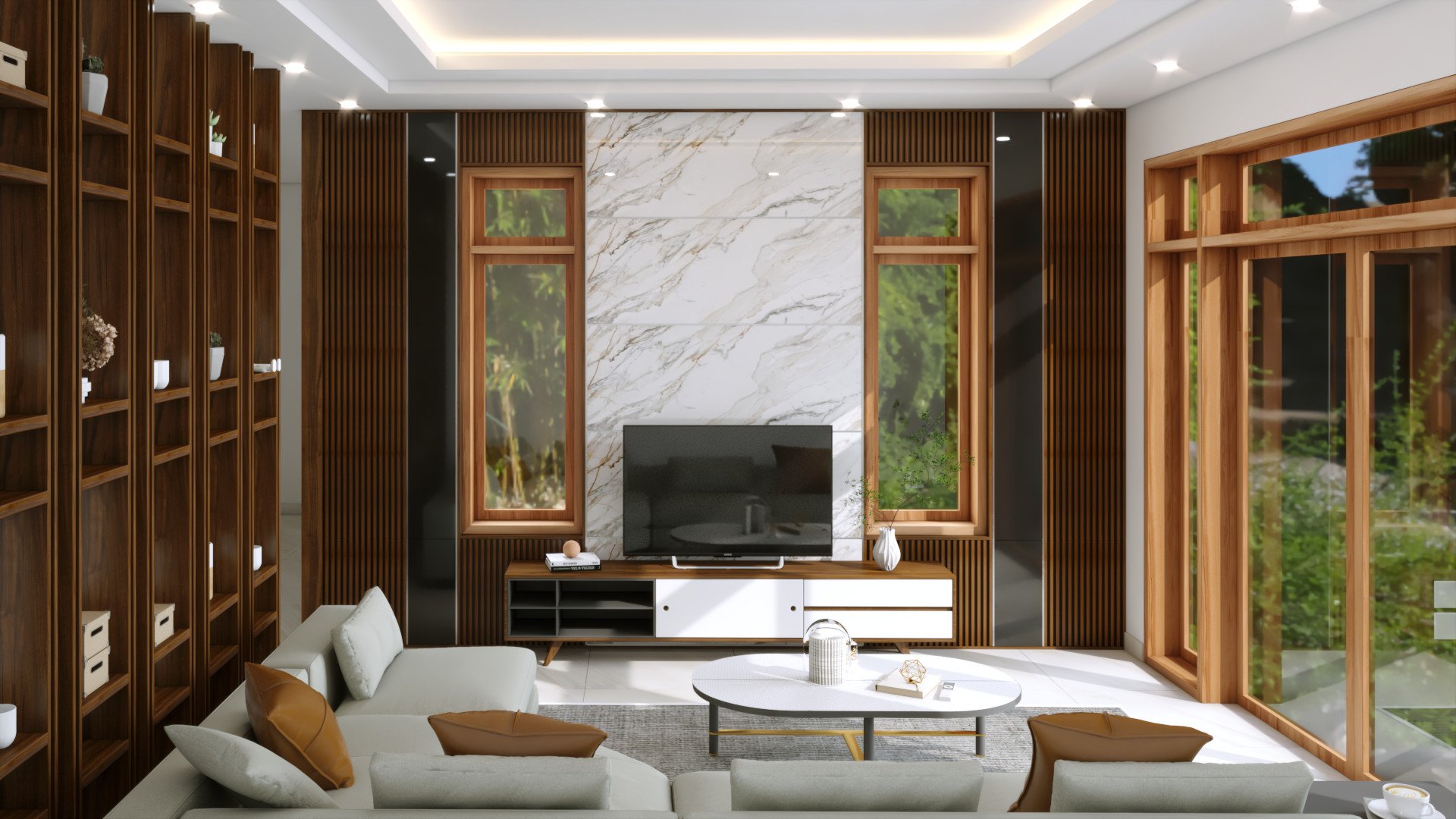 Nội thất phòng khách hiện đại